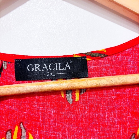 GRACILA Red summer dress - Picture 6 of 7